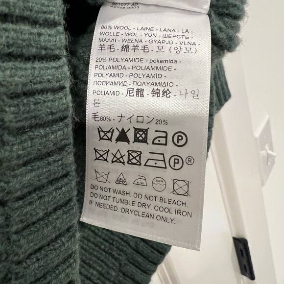 Levi's Men's Relaxed Fit Wool‎ Sweater Crewneck Longsleeve Dark Green Size XL - Picture 5 of 7